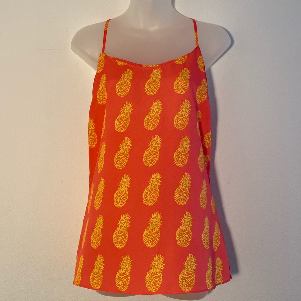 J. Crew • Pineapple Print Racerback Tank 💫